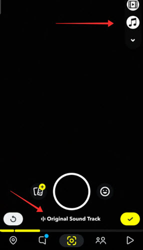 Add Original Sound Track in Snapchat