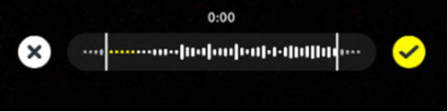 Trim Music in Snapchat