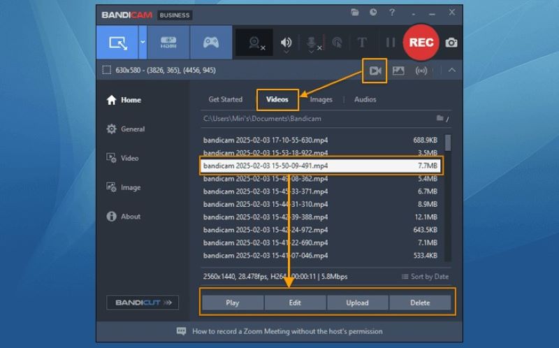 Bandicam Record Game