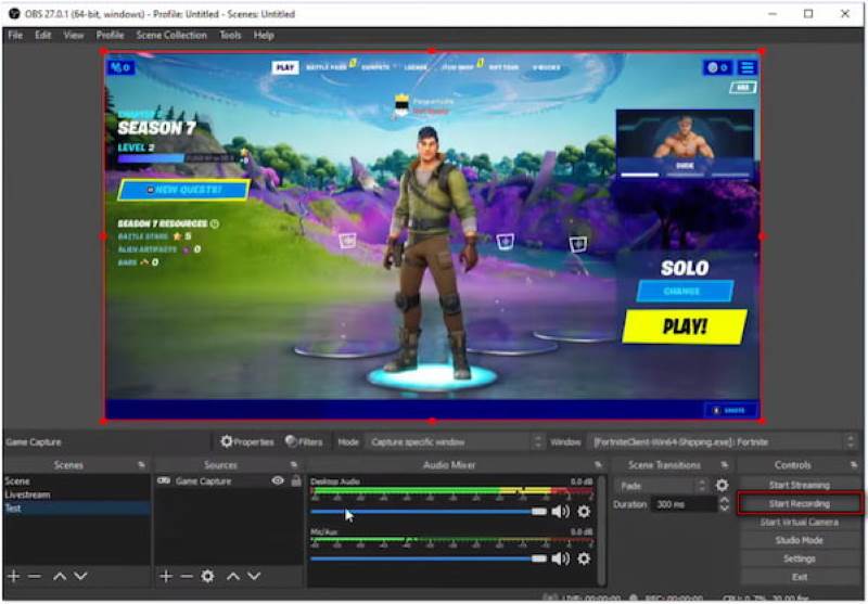 OBS Gameplay Recording