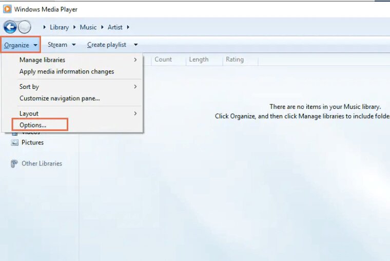 Windows Media Player Add Audio