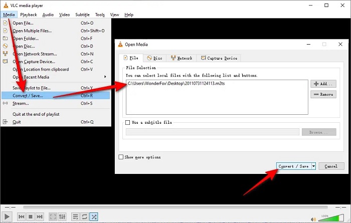 Add MP3 Files VLC