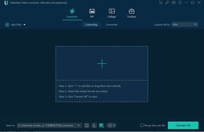 Videosolo Video Converter Ultimate Add Files
