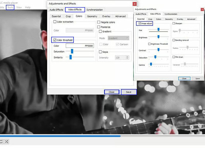 VLC Video Effect
