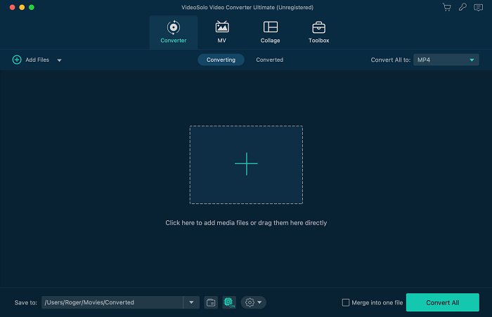 Main Interface Mac VideoSolo Video Converter