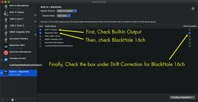 Adjust Audio Settings