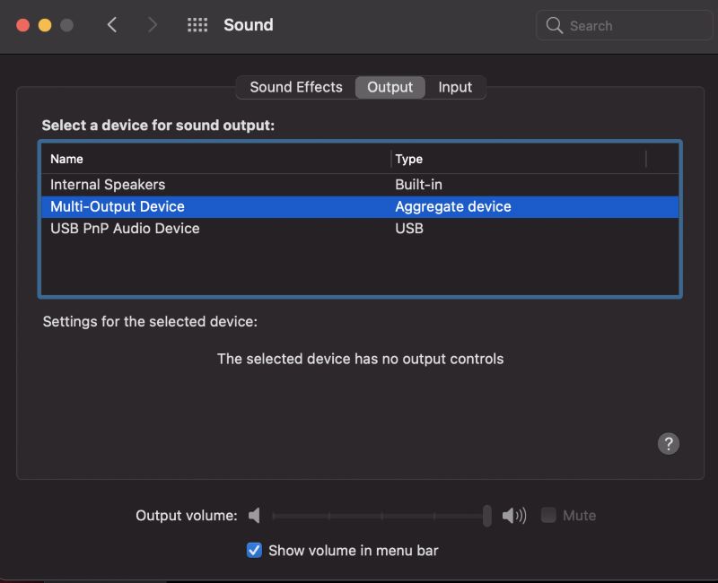 Choose New Created Input Output