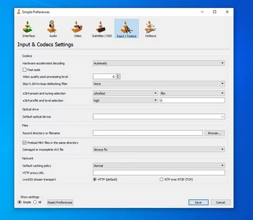 VLC Interface