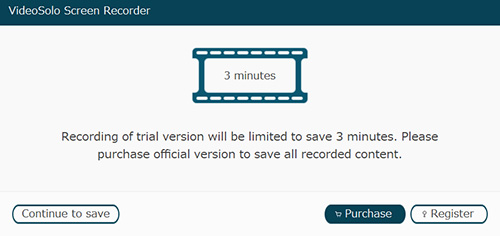 3 Minutes Limitation