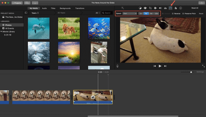 iMovie Change Video Speed