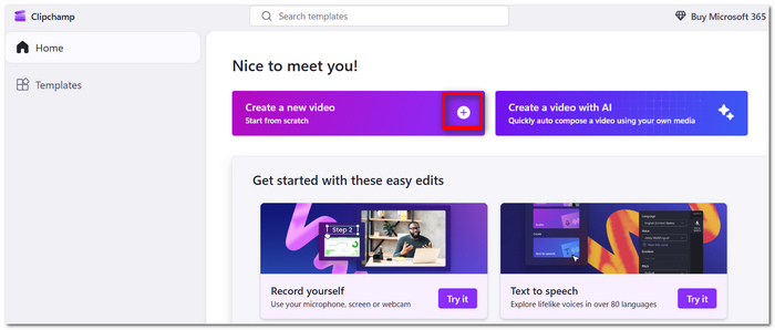 Create New Video
