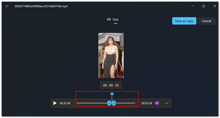 Save Trim Video
