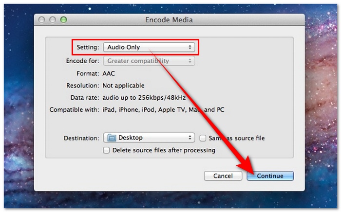Pick Audio Only