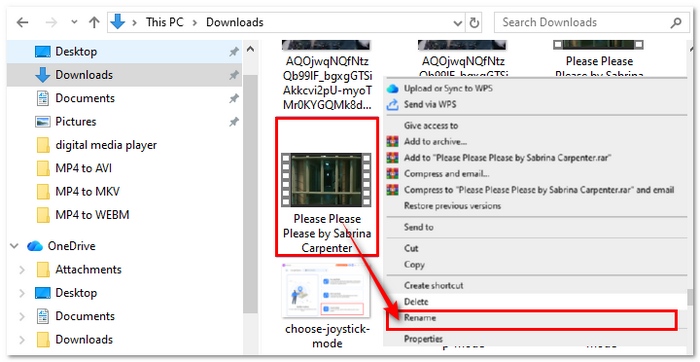 Rename Mp4 File