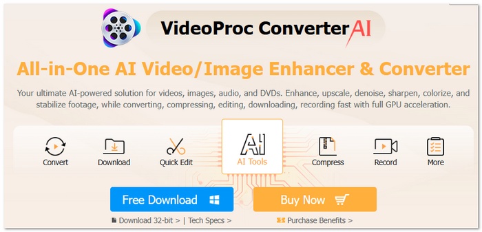 VideoProc Converter AI MP4 To WMV