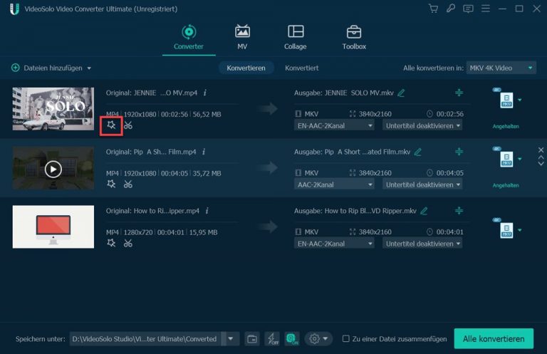MOV/MP4-Videos bearbeiten