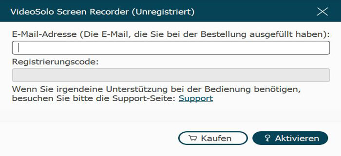 Registrierung