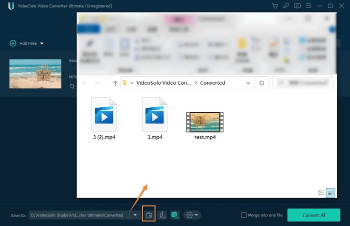 Choose Output Folder