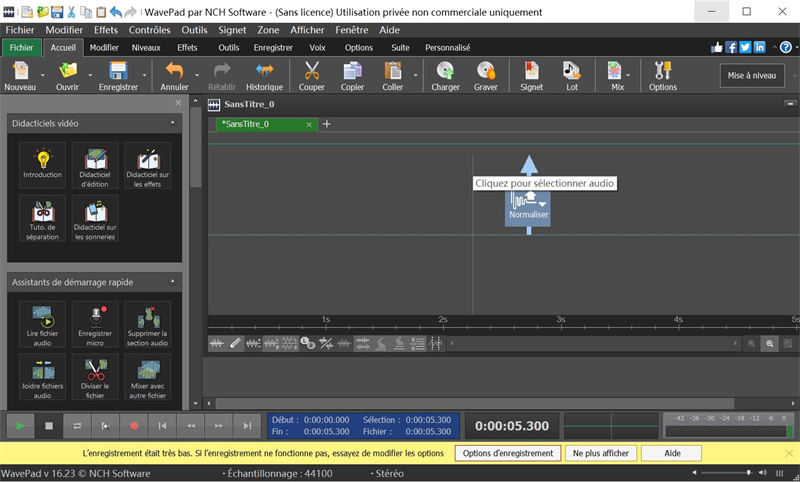 wavepad editeur audio