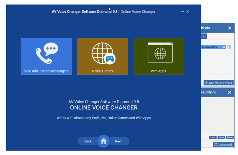 Changer la voix en ligne avec Voice Changer Software Diamond
