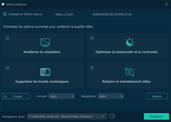 Optimiser la qualité de vidéo