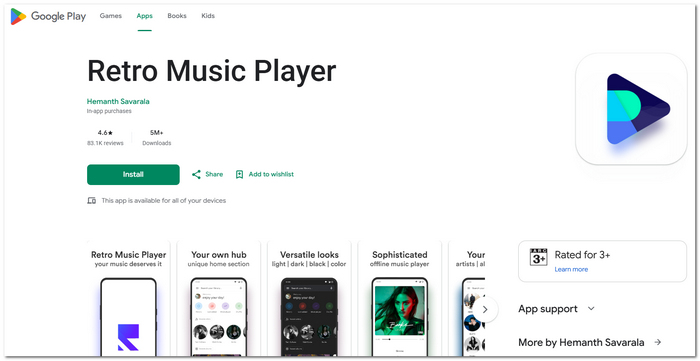 Retro Music Player For Android