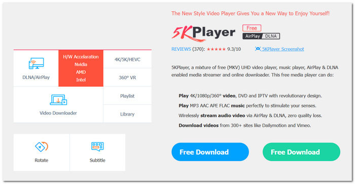 5KPlayer DAT Audio Player