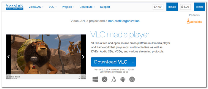 VLC Media Player AVI Video Player