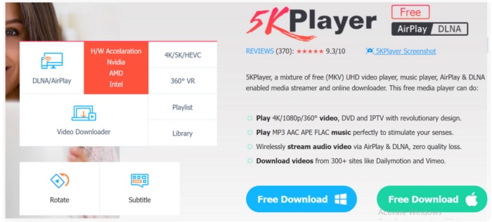5kplayer Blu Ray Player