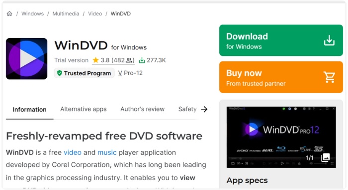 Corel Windvd Blu-ray Player