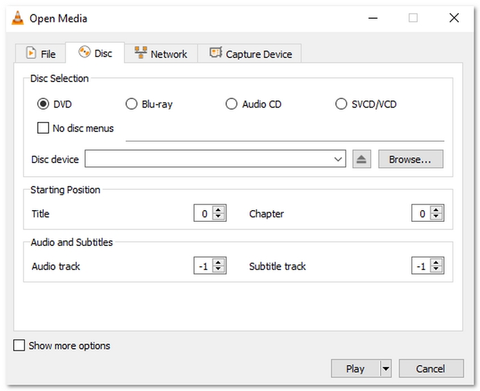 Select DVD Or Bluray