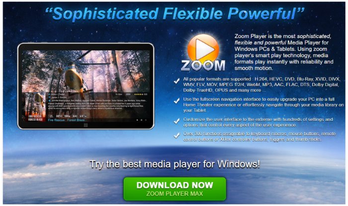 Zoom Player Free  Media