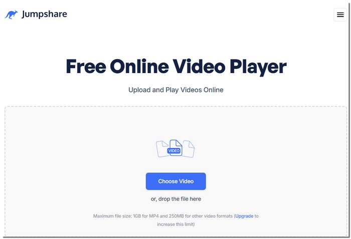 Jumpshare MP4 Player Online