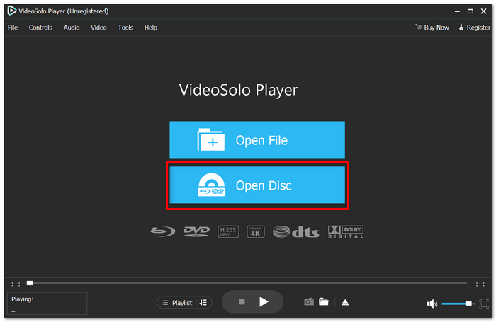 Click Open Disc