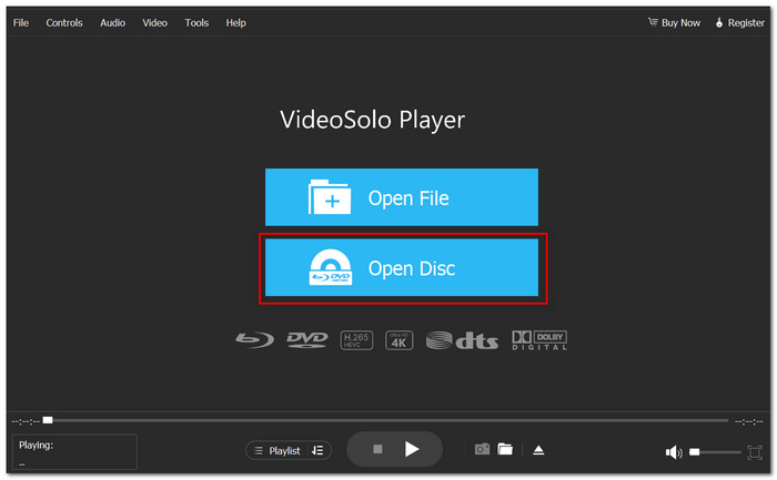 Click Open Disc