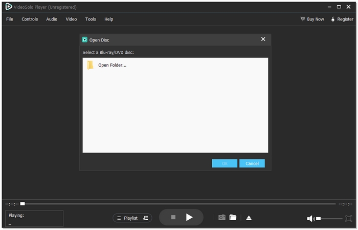 Choose Blu Ray Player Folder