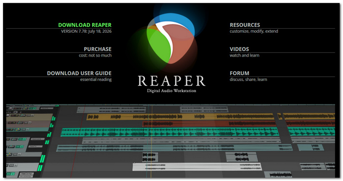 Reaper Audio Recording Software Windows
