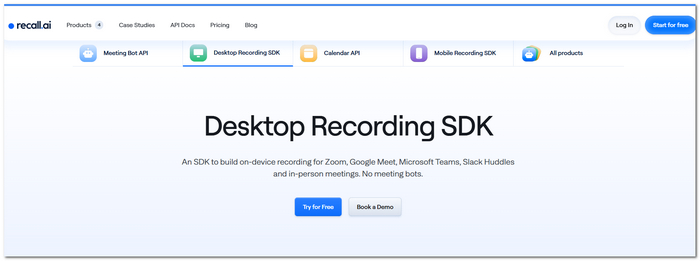 Recall Free Audio Recording Software