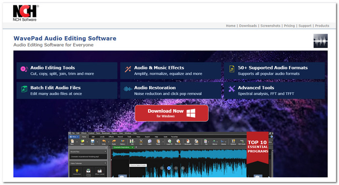 Wavepad Free Audio Recording Software
