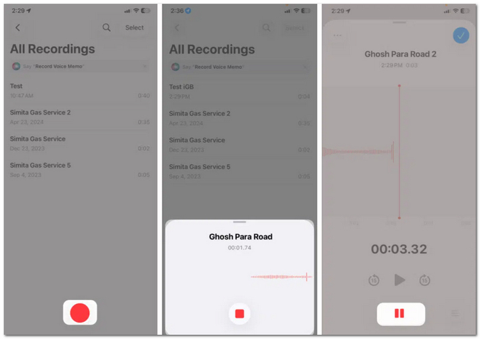 Record On Voice Memos