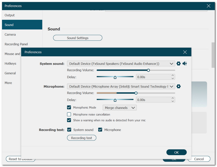Adjust Audio Settings
