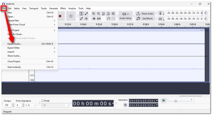 Export The Audio