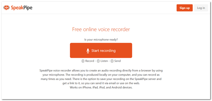 Speakpipe Online Voice Recorder