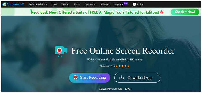 Apowersoft Free Online Video Recording Software