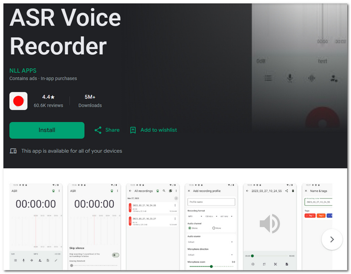 Asr Voice Recorder Android