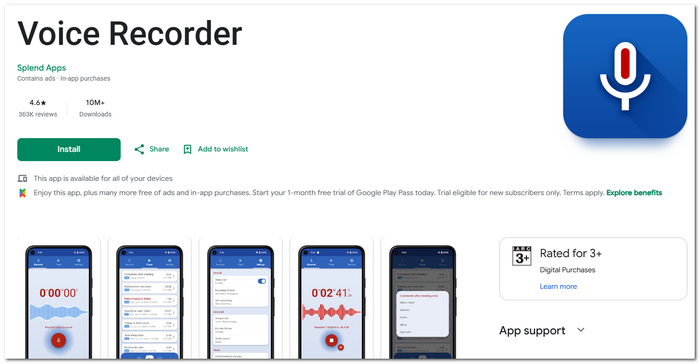 Voice Recorder App On Android