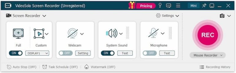 Videosolo Recorder Interface