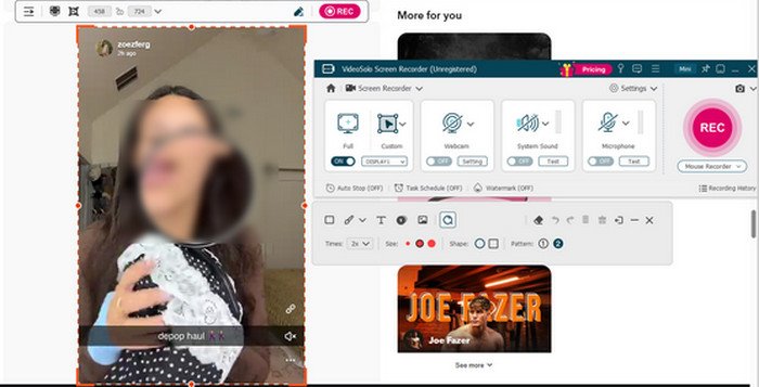Record Snapchat Web
