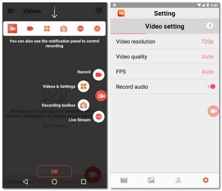 Custom Video Settings