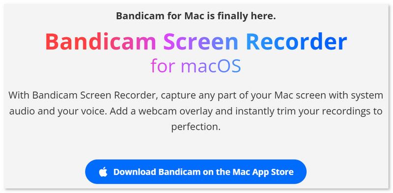 Bandicam For MacOS